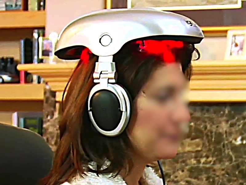 casco led para tratamiento capilar